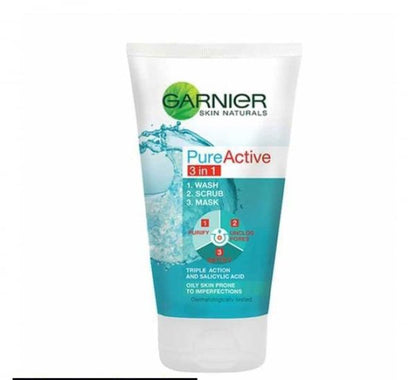 3 In 1 Garnier Skin Natural Pure Active Wash