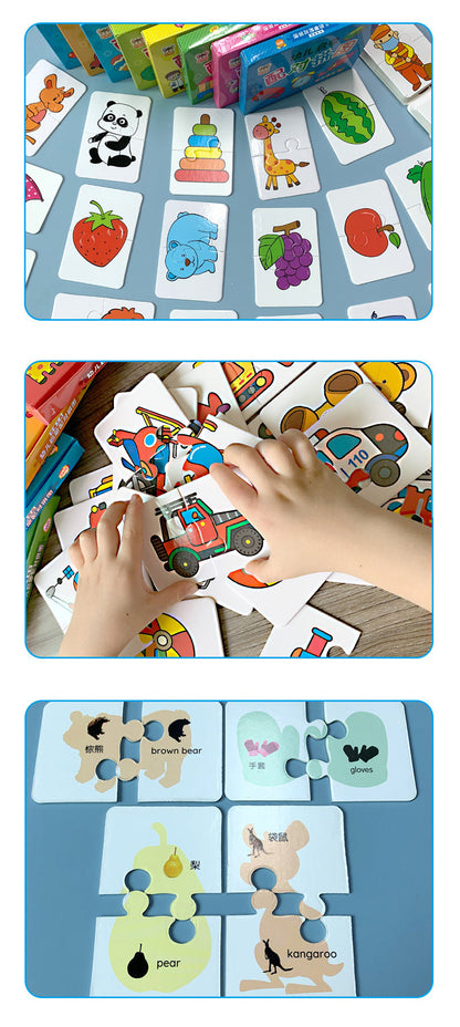 Montessori Toddler Card Matching Education Puzzle Toy