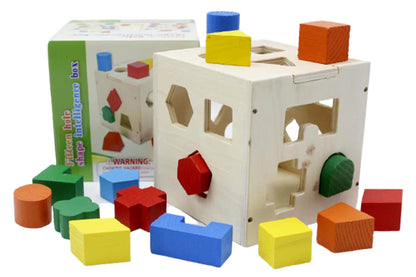 Wood Puzzle Geometric Shape Blocks